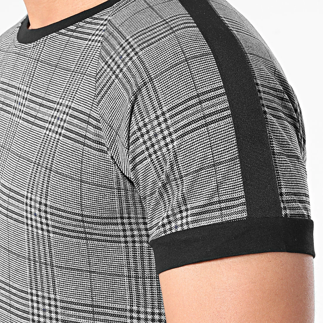 De gros 😍 Ensemble De Survêtement A Carreaux Et Bandes 5003-A Gris Anthracite Noir de Frilivin ✨ 4 De gros 😍 Ensemble De Survêtement A Carreaux Et Bandes 5003-A Gris Anthracite Noir de Frilivin ✨ – Image 3