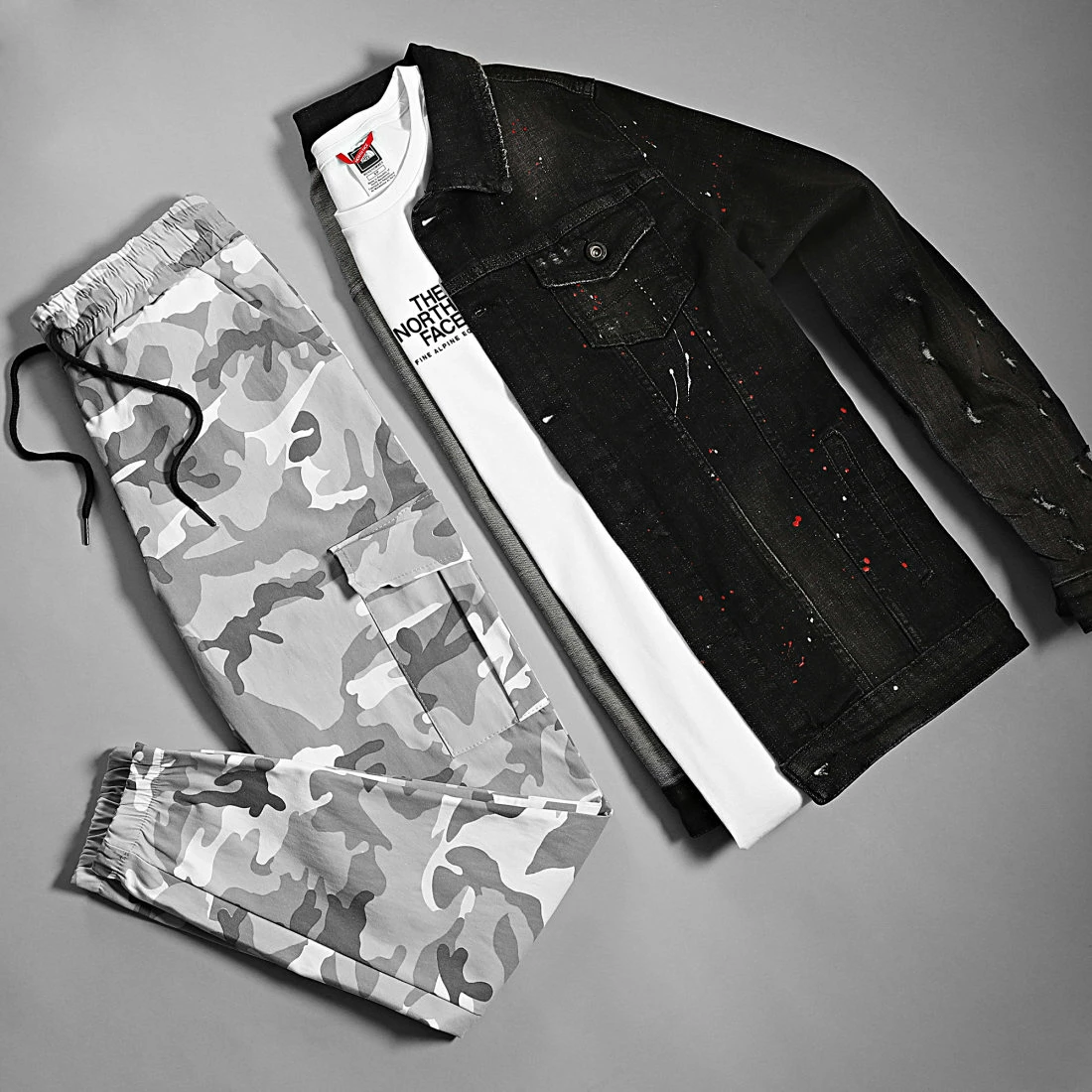 Coupon 🌟 Pantalon Cargo 1925 Gris Camouflage de Frilivin ✨ 7 Coupon 🌟 Pantalon Cargo 1925 Gris Camouflage de Frilivin ✨ – Image 5