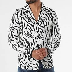 Sortie 🤩 Chemise Manches Longues BM1208 Blanc Noir de Frilivin 🔔 -Promos Frilivin Magasin frilivin 267749 BM1208 15 20210531T151357 03