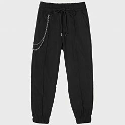 Promo 😀 Pantalon Jogging Enfant 6002 Noir de Frilivin ⭐
