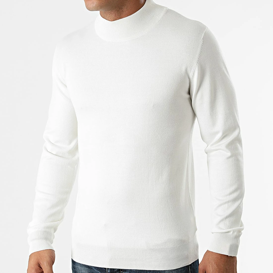 Meilleur prix 😍 Pull Col Cheminée M-053 Blanc de Frilivin 👏 4 Meilleur prix 😍 Pull Col Cheminée M-053 Blanc de Frilivin 👏 – Image 2