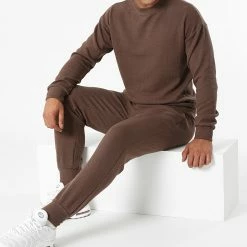 Acheter 🎉 Ensemble De Survêtement BM1332 Marron de Frilivin 🔔