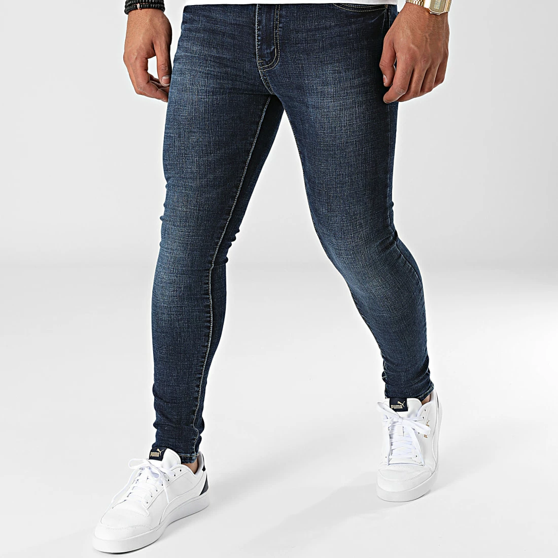 Vente flash 👏 Jean Skinny JK-633 Bleu Denim de Frilivin ✨ 3 Vente flash 👏 Jean Skinny JK-633 Bleu Denim de Frilivin ✨