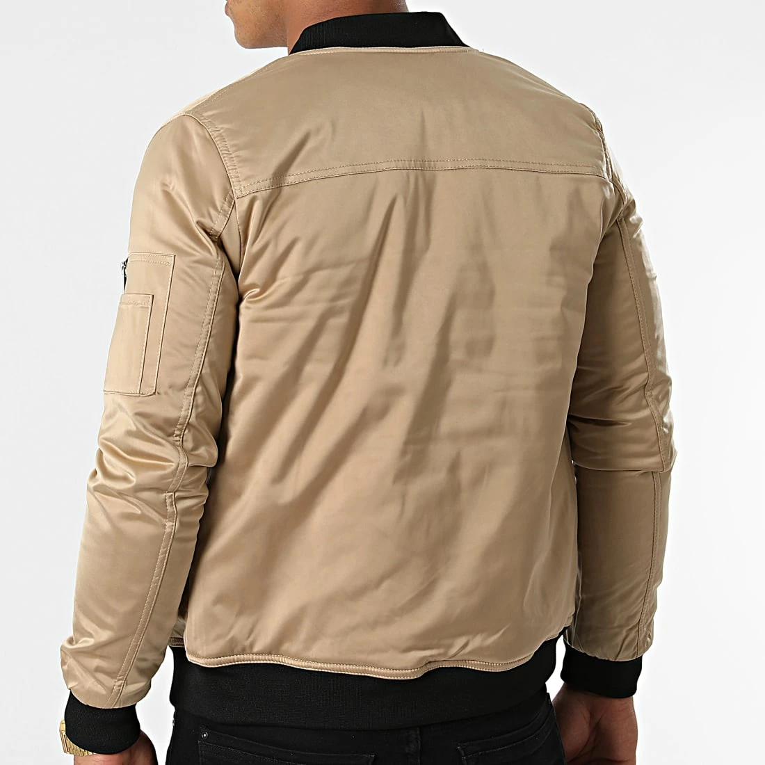Offres 🎁 Veste Bomber QQ671 Beige de Frilivin 😀 6 Offres 🎁 Veste Bomber QQ671 Beige de Frilivin 😀 – Image 4