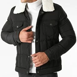 Les meilleures critiques de ✨ Veste Zippée Col Mouton AB6659 Noir de Frilivin 👍