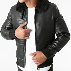 Nouveau 🔔 Veste Zippée Col Mouton QQ638 Noir de Frilivin 🌟 -Promos Frilivin Magasin frilivin 276347 QQ638 1 20210729T153342 03