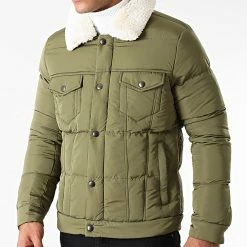 Remise 🎁 Veste Zippée Col Mouton AB6659 Vert Kaki de Frilivin 🔥 -Promos Frilivin Magasin frilivin 276349 AB6659 2 20210729T124430 03