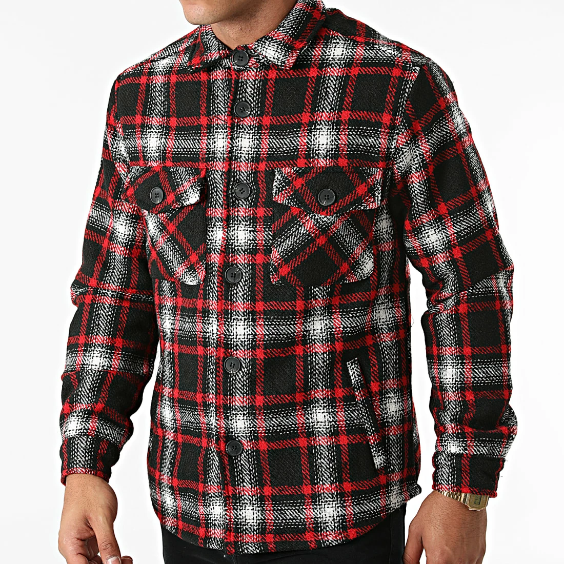 Acheter 🤩 Veste HP03213 Noir Rouge de Frilivin ❤️ 5 Acheter 🤩 Veste HP03213 Noir Rouge de Frilivin ❤️ – Image 3