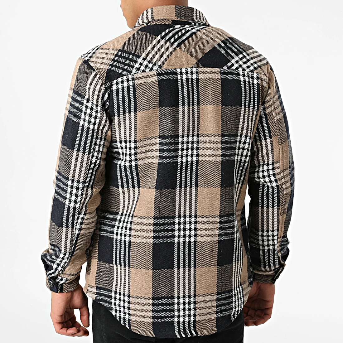 Acheter 🔔 Surchemise A Carreaux HP03219 Beige Bleu Marine de Frilivin 🥰 7 Acheter 🔔 Surchemise A Carreaux HP03219 Beige Bleu Marine de Frilivin 🥰 – Image 5