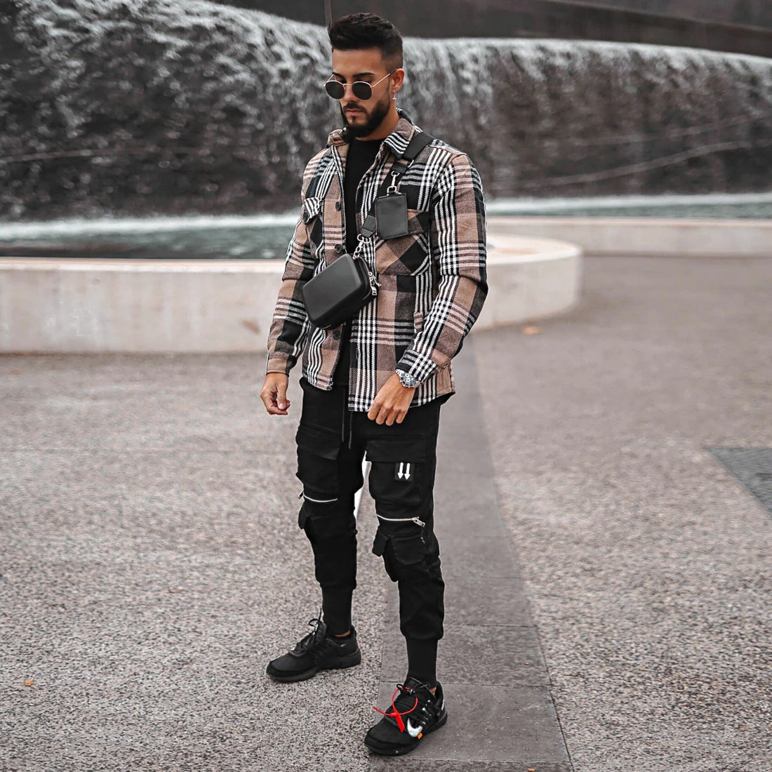 Acheter 🔔 Surchemise A Carreaux HP03219 Beige Bleu Marine de Frilivin 🥰 10 Acheter 🔔 Surchemise A Carreaux HP03219 Beige Bleu Marine de Frilivin 🥰 – Image 8