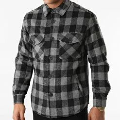 Le moins cher 💯 Surchemise A Carreaux HP03223 Gris Anthracite Noir de Frilivin 🤩 -Promos Frilivin Magasin frilivin 276431 HP03223 4 20210729T154814 03