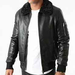 Bon marché 😀 Veste Zippée Col Mouton QQ650 Noir de Frilivin 🎉 -Promos Frilivin Magasin frilivin 276466 QQ650 1 20210729T153410 03