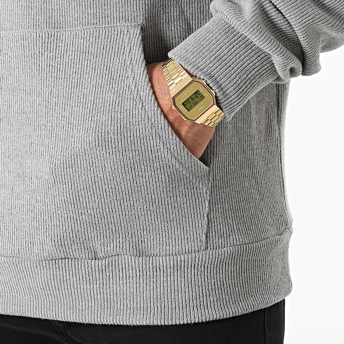 Promo ⭐ Sweat Capuche BM1346 Gris de Frilivin 🧨 4 Promo ⭐ Sweat Capuche BM1346 Gris de Frilivin 🧨 – Image 2