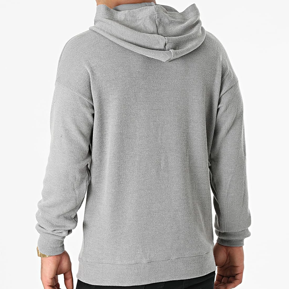 Promo ⭐ Sweat Capuche BM1346 Gris de Frilivin 🧨 6 Promo ⭐ Sweat Capuche BM1346 Gris de Frilivin 🧨 – Image 4