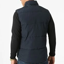 Budget 🔥 Veste Zippée Sans Manches JK2103 Bleu Marine de Frilivin 😀 -Promos Frilivin Magasin frilivin 279101 JK2103 BLUE 20211004T154800 04