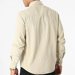 De gros 😉 Chemise Jean Manches Longues VJ338 Beige de Frilivin 🌟 -Promos Frilivin Magasin frilivin 279112 VJ338 5 20210813T163700 04