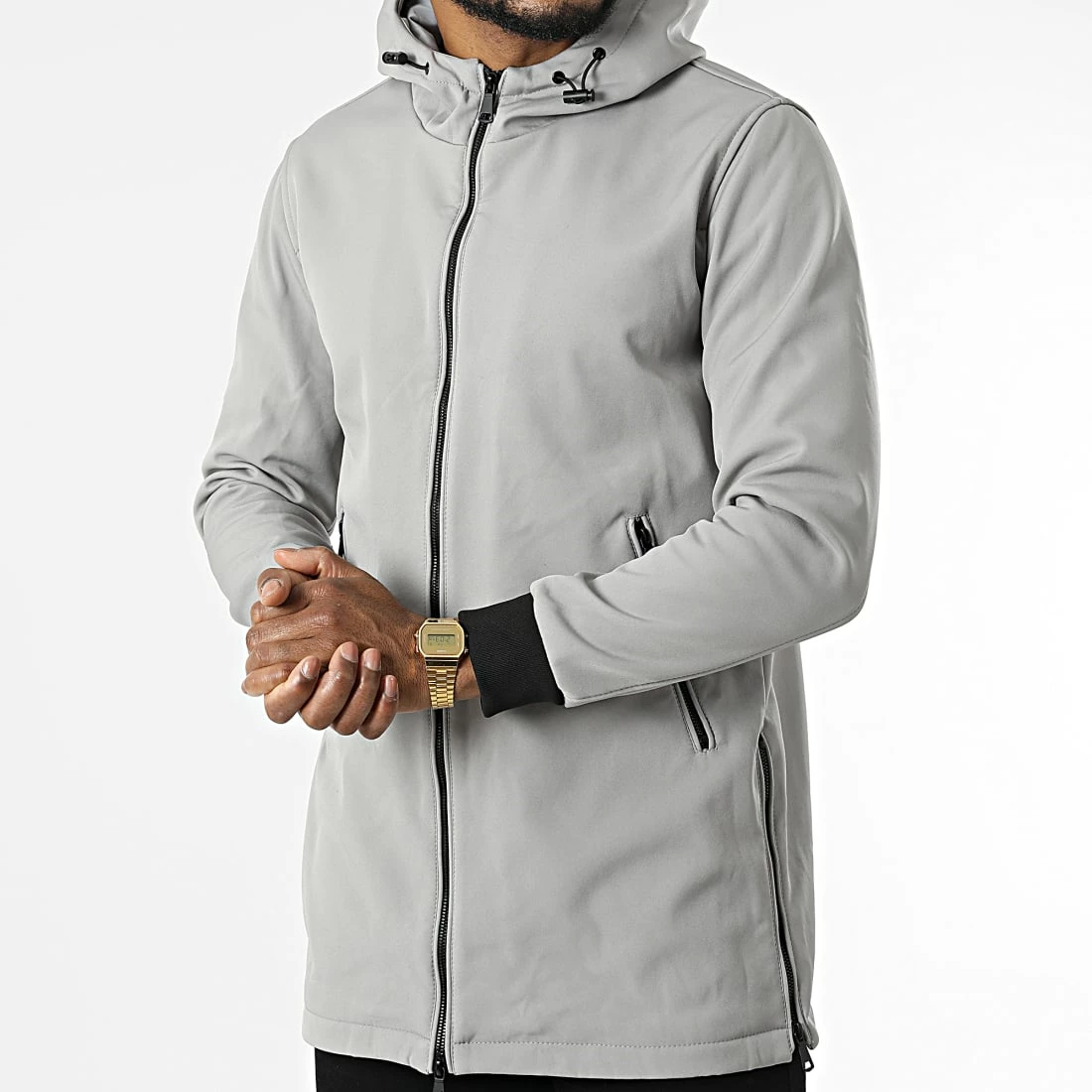 Remise 💯 Veste Zippée Capuche DL068 Gris Anthracite de Frilivin 🥰 5 Remise 💯 Veste Zippée Capuche DL068 Gris Anthracite de Frilivin 🥰 – Image 3