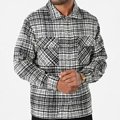 Remise 😉 Veste BM1342 Blanc Noir de Frilivin 💯 -Promos Frilivin Magasin frilivin 279153 BM1342 1 20210818T163244 03