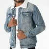 Meilleure vente 😀 Veste Jean Col Fourrure VJ211 Bleu Denim de Frilivin 🤩 -Promos Frilivin Magasin frilivin 282420 VJ211 3 20210903T123350 01