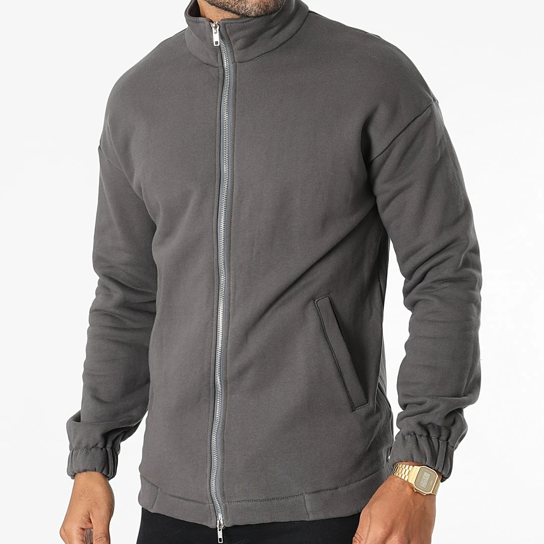 Remise 🔥 Veste Zippée 1344 Gris Anthracite de Frilivin 😉 3 Remise 🔥 Veste Zippée 1344 Gris Anthracite de Frilivin 😉