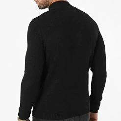 Tout neuf 🧨 Pull Col Zippé FA5027 Noir de Frilivin 😉 -Promos Frilivin Magasin frilivin 282470 FA5027 1 20210907T152608 04