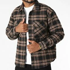 Meilleur prix ✨ Surchemise HP039 Bordeaux Noir Beige de Frilivin ⭐