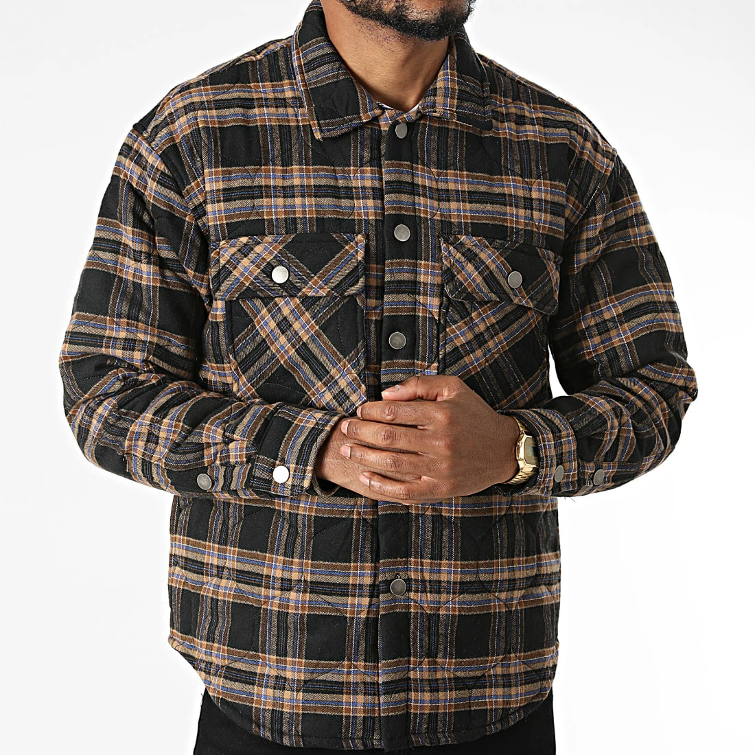 Meilleur prix ✨ Surchemise HP039 Bordeaux Noir Beige de Frilivin ⭐ 5 Meilleur prix ✨ Surchemise HP039 Bordeaux Noir Beige de Frilivin ⭐ – Image 3