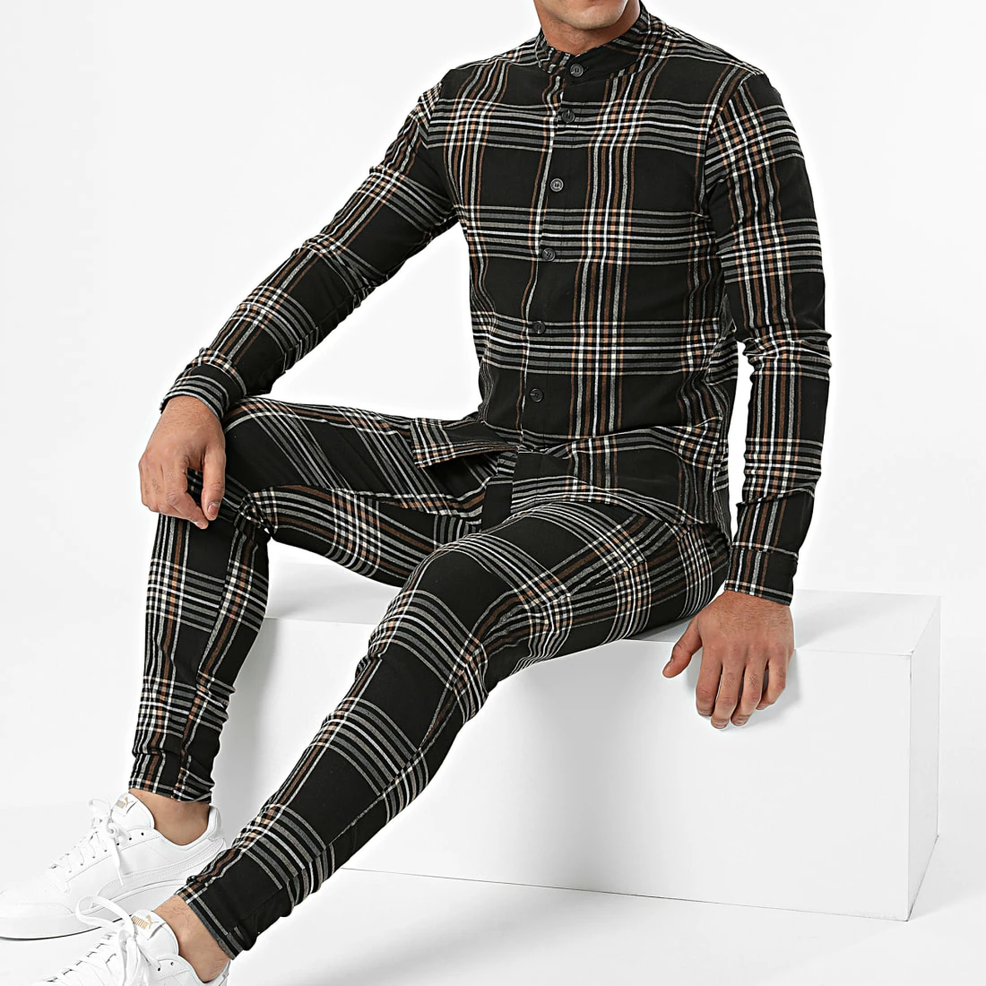 Top 10 👏 Ensemble Chemise Manches Longues Pantalon A Carreaux 4119 Noir de Frilivin 🧨 3 Top 10 👏 Ensemble Chemise Manches Longues Pantalon A Carreaux 4119 Noir de Frilivin 🧨