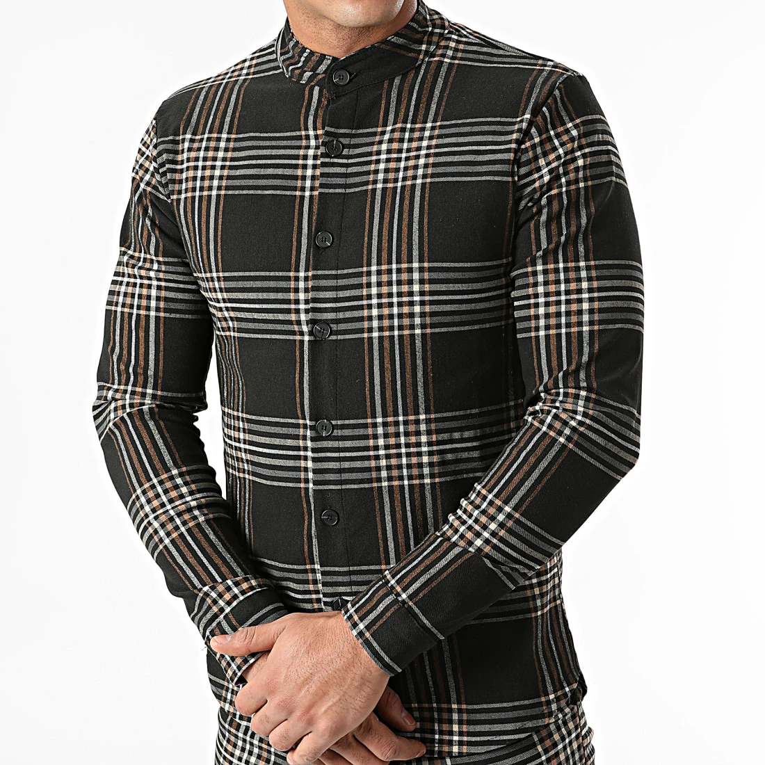 Top 10 👏 Ensemble Chemise Manches Longues Pantalon A Carreaux 4119 Noir de Frilivin 🧨 4 Top 10 👏 Ensemble Chemise Manches Longues Pantalon A Carreaux 4119 Noir de Frilivin 🧨 – Image 2