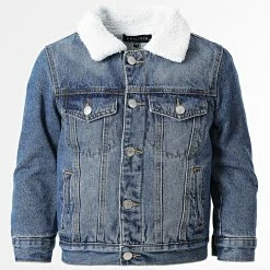 Top 10 💯 Veste Jean Enfant Col Mouton VJ356 Bleu Denim de Frilivin 😍