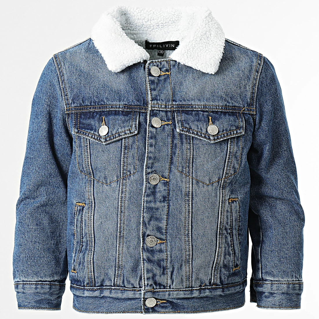 Top 10 💯 Veste Jean Enfant Col Mouton VJ356 Bleu Denim de Frilivin 😍 3 Top 10 💯 Veste Jean Enfant Col Mouton VJ356 Bleu Denim de Frilivin 😍