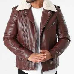 Budget 🛒 Veste Zippée Col Mouton QQ553 Bordeaux de Frilivin 😍 -Promos Frilivin Magasin frilivin 288009 QQ553 6 20211012T160123 03