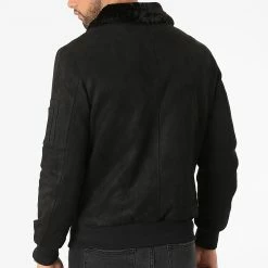 Acheter 💯 Bomber Col Fourrure D005 Noir de Frilivin 😉 -Promos Frilivin Magasin frilivin 288065 D005 101 20211012T160330 04