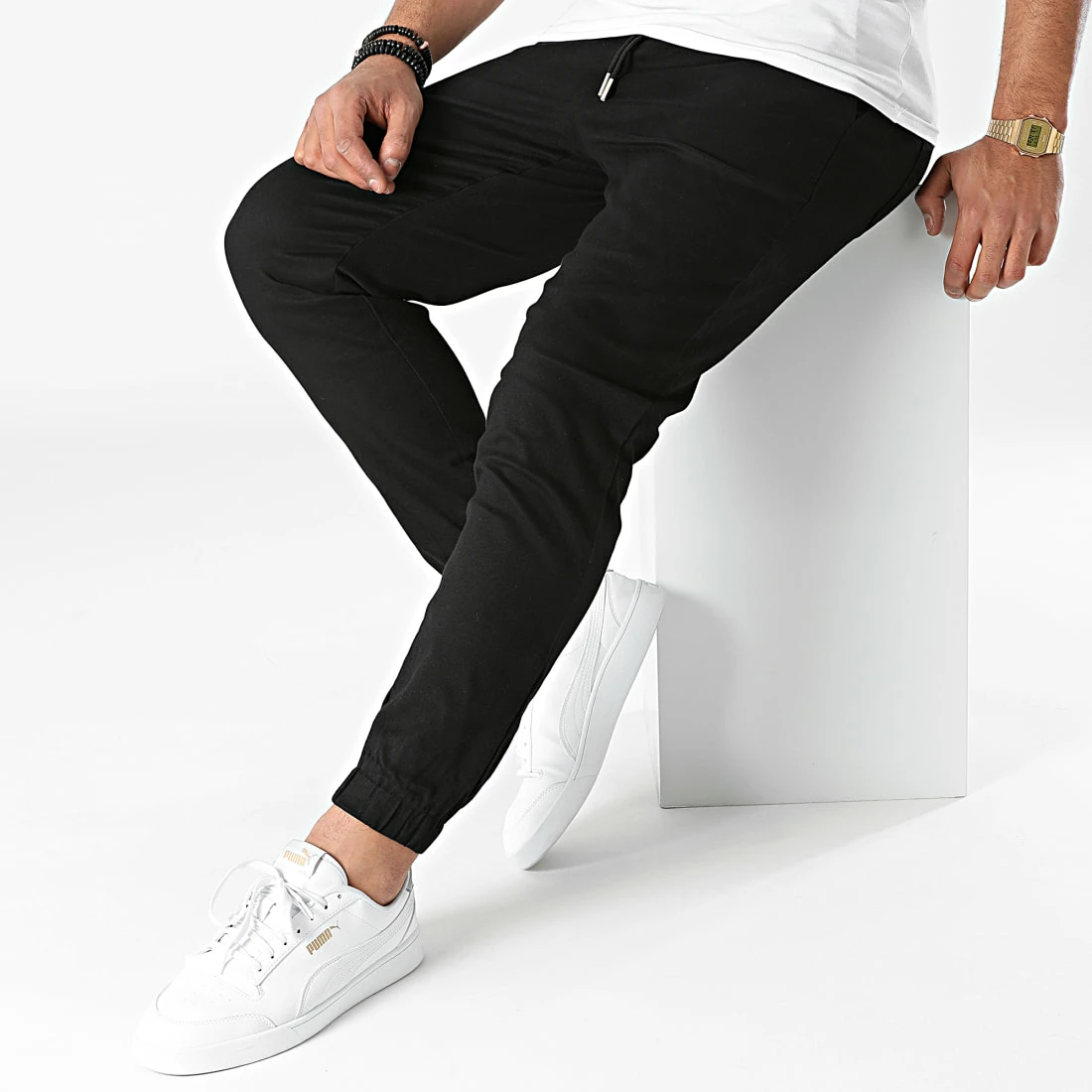 Nouveau 🎉 Jogger Pant BM1336 Noir de Frilivin 🥰 5 Nouveau 🎉 Jogger Pant BM1336 Noir de Frilivin 🥰 – Image 3