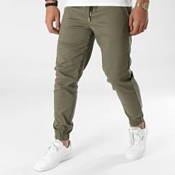 Grosses soldes 🌟 Jogger Pant BM1336 Vert Kaki de Frilivin 🧨
