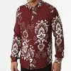 Sortie ❤️ Chemise Manches Longues 682841 Bordeaux Floral de Frilivin 😍 -Promos Frilivin Magasin frilivin 288298 682841 WINE RED 20211015T155409 01