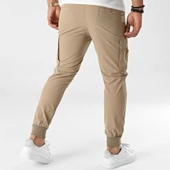 Vente flash 👏 Pantalon Jogging P3206 Beige de Frilivin 🥰 -Promos Frilivin Magasin frilivin 288340 P3206 BEIGE 20211013T163448 04