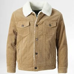 Coupon ⭐ Veste Col Mouton Enfant QQ676 Beige de Frilivin 🔥