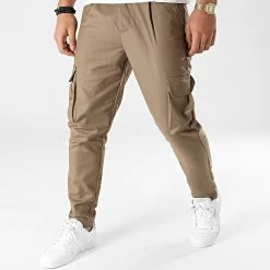 Meilleure vente 🔔 Pantalon Cargo BM1357 Marron de Frilivin ⭐