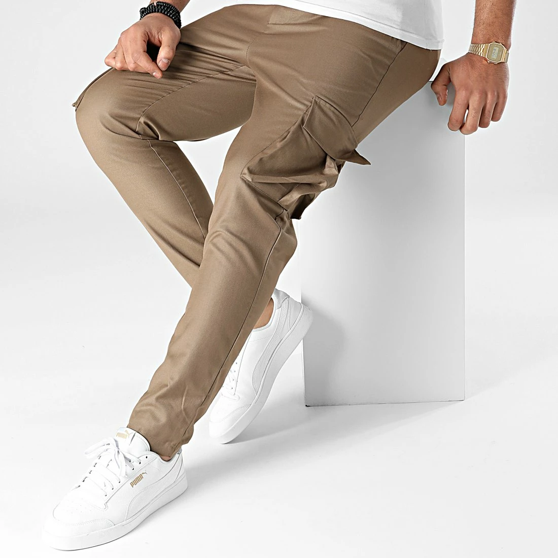 Meilleure vente 🔔 Pantalon Cargo BM1357 Marron de Frilivin ⭐ 5 Meilleure vente 🔔 Pantalon Cargo BM1357 Marron de Frilivin ⭐ – Image 3