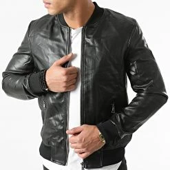 Remise 🤩 Veste Zippée L622 Noir de Frilivin 🧨