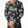 De gros 🌟 Tee 👚 Shirt Manches Longues Oversize C2129 Noir Floral de Frilivin 🧨 -Promos Frilivin Magasin frilivin 292280 C2129 BLACK 20211118T143646 03