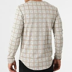 Tout neuf 🔥 Tee 👕 Shirt Manches Longues Oversize 15570 Beige Blanc de Frilivin 🎁 -Promos Frilivin Magasin frilivin 292281 15570 BEIGE 20211118T144800 04