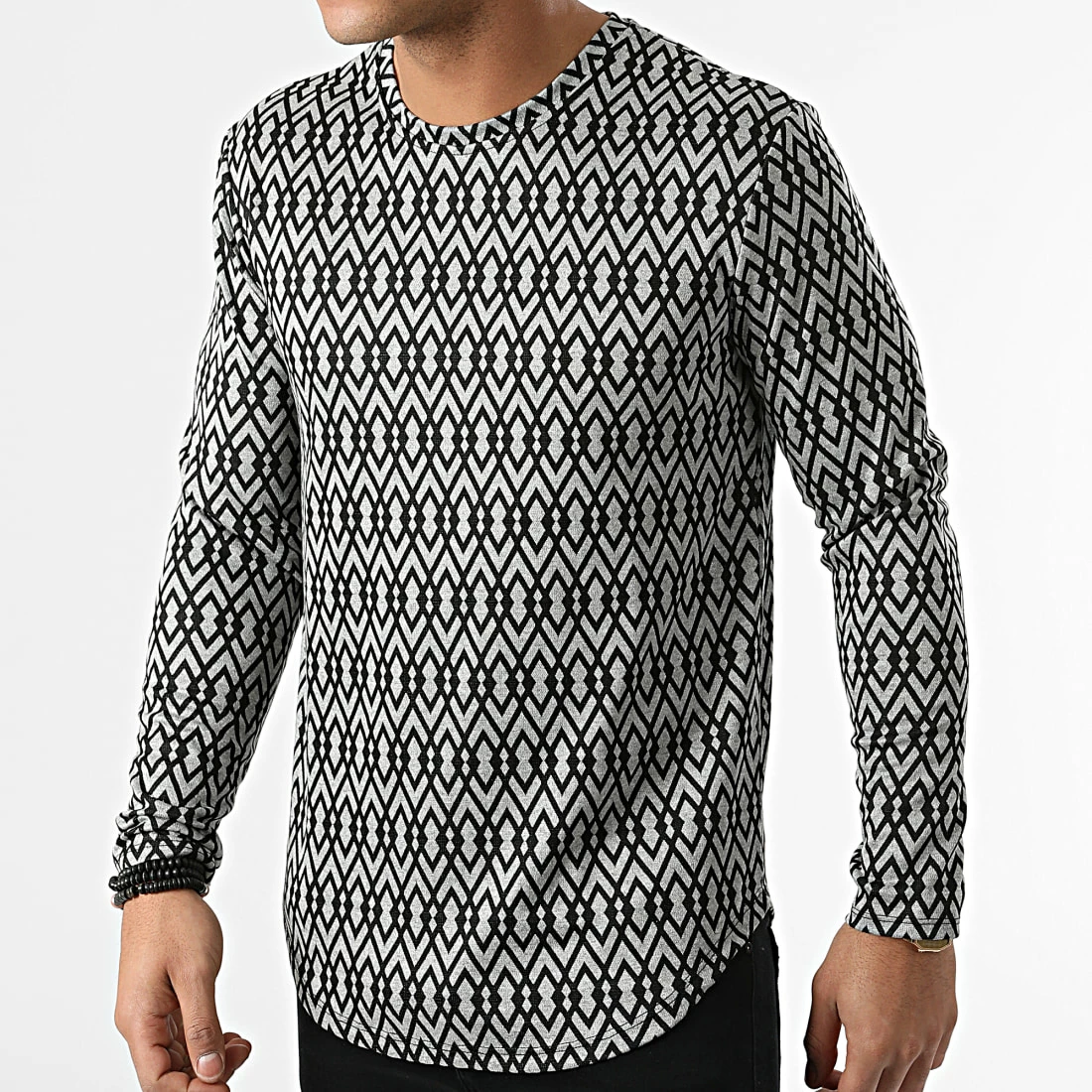 Vente flash 💯 Tee 👚 Shirt Manches Longues Oversize 15636 Gris Chiné de Frilivin ✔️ 5 Vente flash 💯 Tee 👚 Shirt Manches Longues Oversize 15636 Gris Chiné de Frilivin ✔️ – Image 3