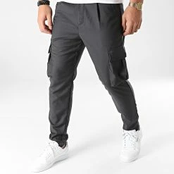 Offres ⌛ Pantalon Cargo BM1357 Gris Anthracite de Frilivin ✨