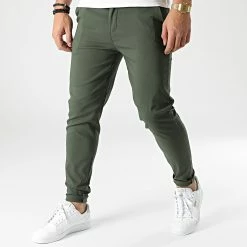 Grosses soldes 👍 Pantalon 10015 Vert Kaki de Frilivin 🎁
