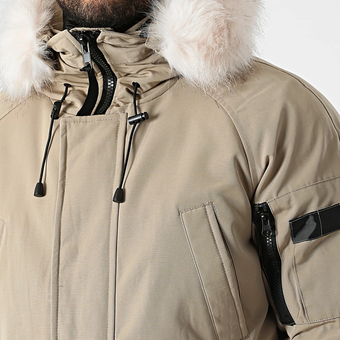 Meilleure affaire 🔥 Parka Capuche Fourrure FD876 Beige de Frilivin 😀 4 Meilleure affaire 🔥 Parka Capuche Fourrure FD876 Beige de Frilivin 😀 – Image 2
