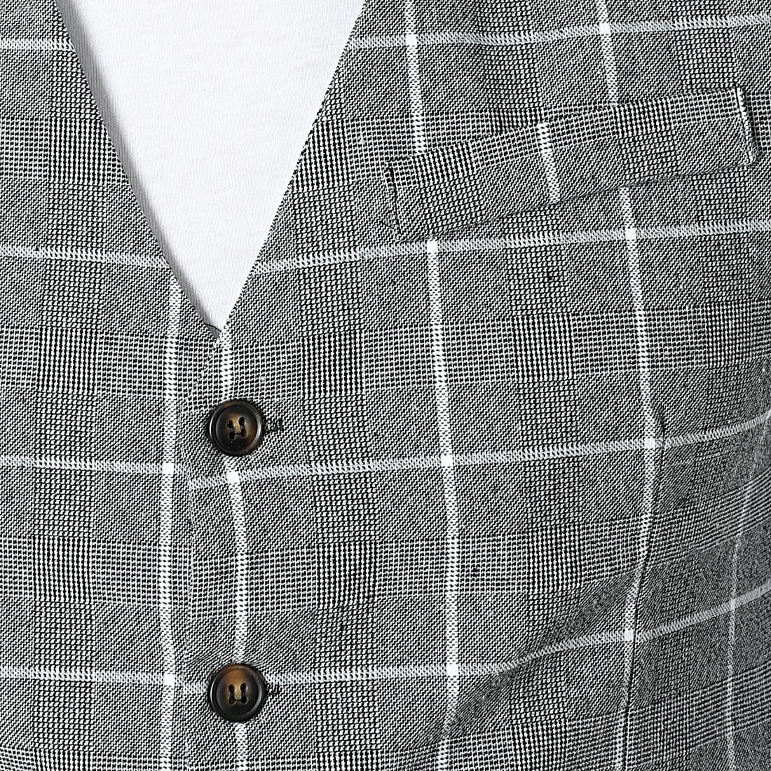 Acheter 🛒 Gilet A Carreaux 6390 Gris Chiné de Frilivin ❤️ 4 Acheter 🛒 Gilet A Carreaux 6390 Gris Chiné de Frilivin ❤️ – Image 2