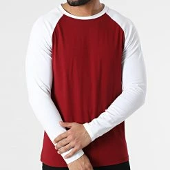 Coupon ⌛ Tee 👕 Shirt A Manches Longues 6515 Bordeaux Blanc de Frilivin 😀 -Promos Frilivin Magasin frilivin 297056 6515 WINE RED 20220105T161735 03