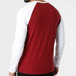 Coupon ⌛ Tee 👕 Shirt A Manches Longues 6515 Bordeaux Blanc de Frilivin 😀 -Promos Frilivin Magasin frilivin 297056 6515 WINE RED 20220105T161736 04